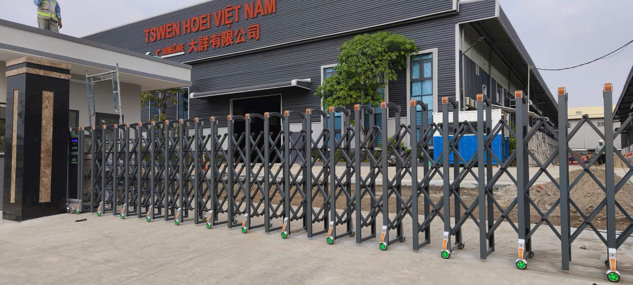 Cổng xếp nhôm|Model 150A