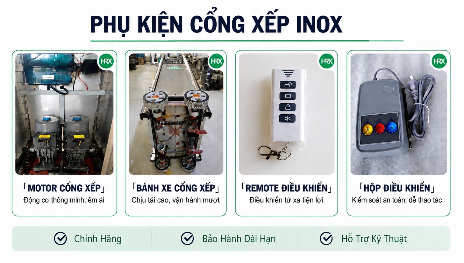 Phụ kiện cổng xếp