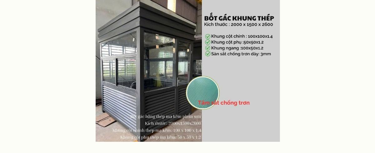 Bốt gác khung thép